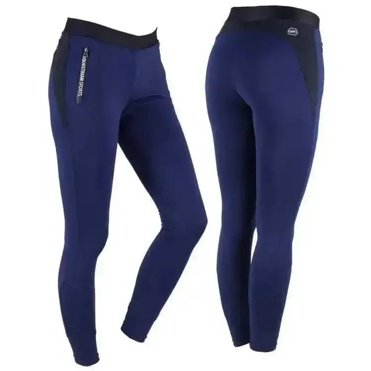 QHP Pull On Breeches With Knee Grip Amelia Junior 6 Years Breeches
