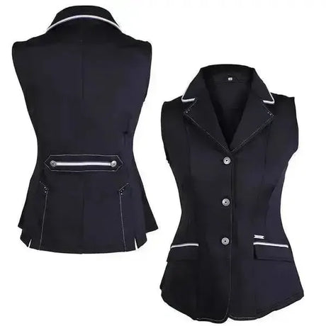 QHP Vest Coco Aduls Riding Dressage Waistcoat Estate Blue Ladies 10 (38) Gilets & Bodywarmers