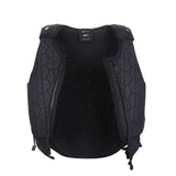 Black racesafe hx3 young rider protector with hexagonal patterned fabric and breathable mesh lining body protector young