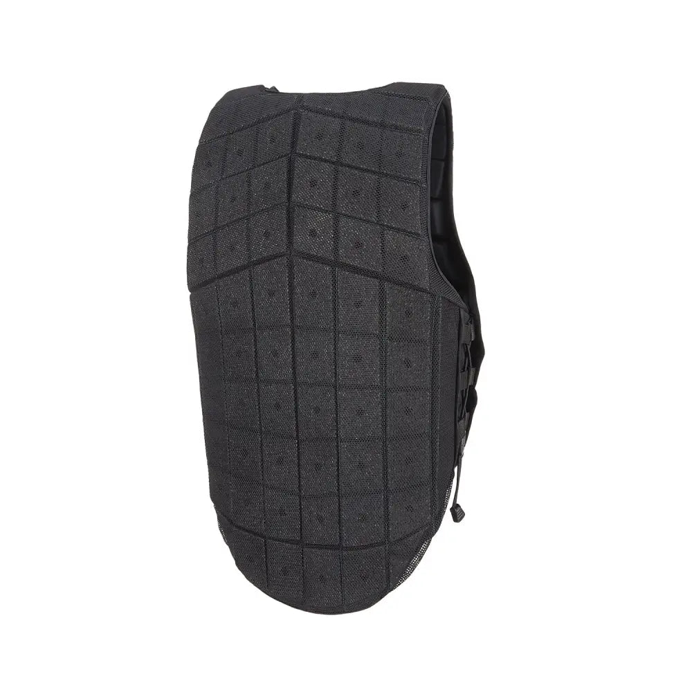 Black tactical vest with grid pattern and reinforced panels from racesafe racemotion2 national collection