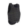 Black padded safety vest with textured mesh fabric and reinforced panels from racesafe racemotion2 national hunt