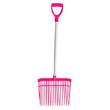 Red Gorilla Bedding Fork Short D-Handle Pink Forks