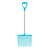 Red Gorilla Bedding Fork Short D-Handle Sky Blue Forks
