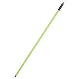 Red gorilla broom light green plastic coated steel handle with black grip and tip for easy cleaning tasks