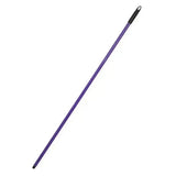 Purple plastic coated steel gorilla broom handle with black grip and tip for durable cleaning use