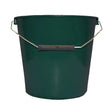 Dark green plastic gorilla calf bucket with metal handle and black grip perfect for feeding calves