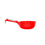 Red gorilla feed scoop red plastic measuring cup with handle for easy gorilla feed serving