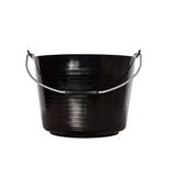 Red Gorilla Flexible Bucket With Handle 22Lt Black Buckets & Bowls Barnstaple Equestrian Supplies