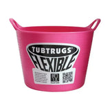 Bright pink red gorilla flexible micro tub made of flexible plastic with handles and tubtrugs logo sticker