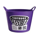 Purple flexible plastic micro tub with handles and white tubtrugs label ideal for red gorilla flexible use