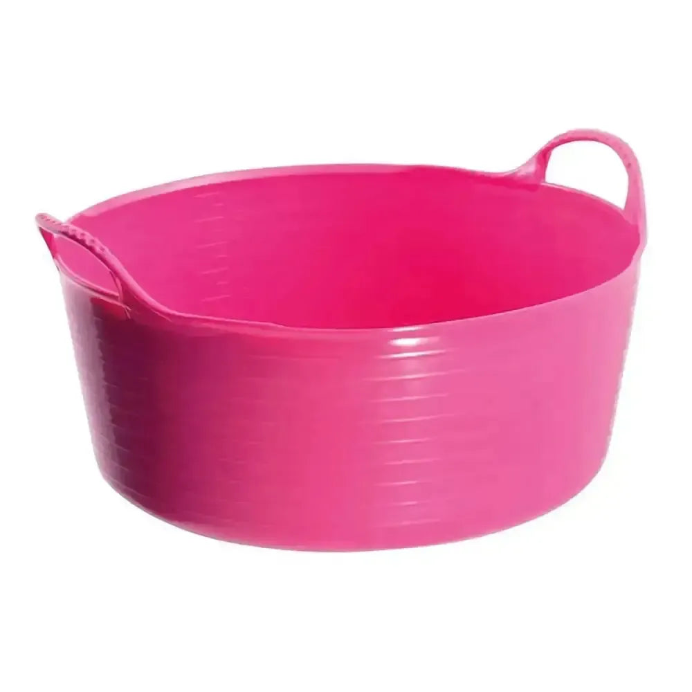 Red Gorilla Flexible Shallow Bucket 15L Small Pink Buckets & Bowls