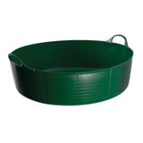 Red Gorilla Flexible Shallow Feed Bowls 35L Large Red Buckets & Bowls Barnstaple Equestrian Supplies