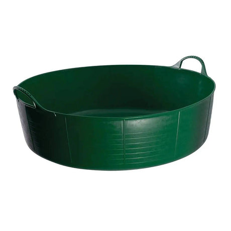 Red Gorilla Flexible Shallow Feed Bowls 35L Large Buckets & Bowls Green Barnstaple Equestrian Supplies