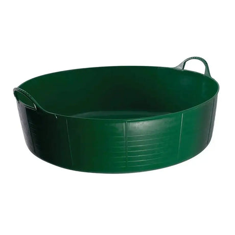 Red Gorilla Flexible Shallow Feed Bowls 35L Large Green Buckets & Bowls Barnstaple Equestrian Supplies