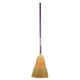 Red Gorilla Natural Corn Broom Large Purple Yard Brooms