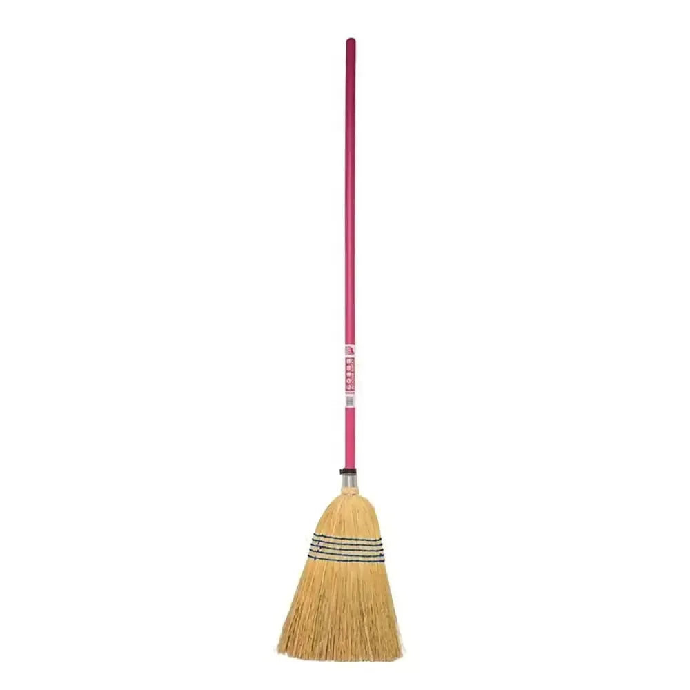 Red Gorilla Natural Corn Broom Standard Pink Brooms