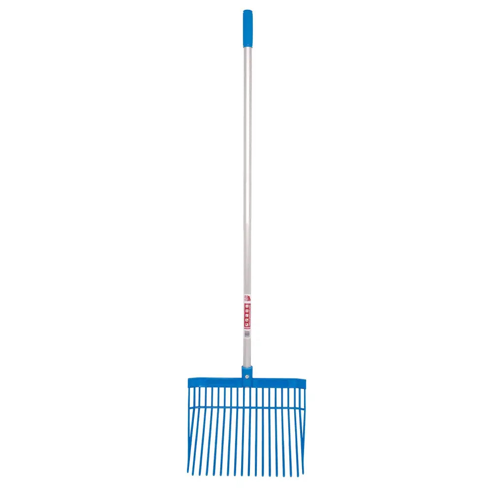 Blue plastic gorilla pc bedding fork straight handle with balanced aluminium handle and blue grip
