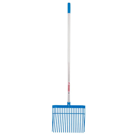 Blue plastic gorilla pc bedding fork straight handle with balanced aluminium handle and blue grip