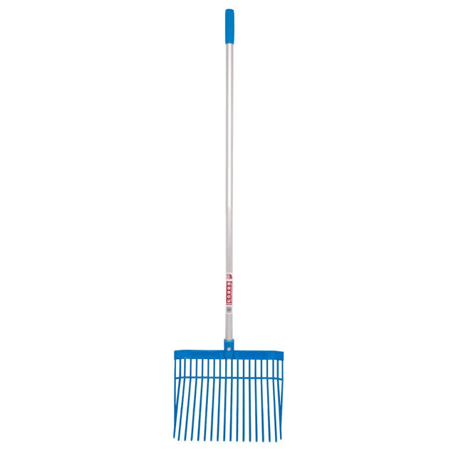 Blue plastic gorilla pc bedding fork straight handle with balanced aluminium handle and blue grip