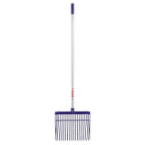 Purple plastic-handled gorilla pc bedding fork straight with balanced aluminium handle and black tines for gardening