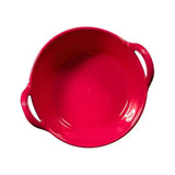 Red gorilla plas vibrant red ceramic plas feed skip with two handles ideal for small feed storage and transport