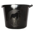 Black plastic red gorilla premium bucket with matte finish embossed gorilla and strong metal handle weather-resistant features