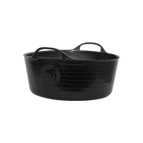 Red Gorilla Recycled Shallow Tub Black Buckets & Bowls Large (35Lt) Black Barnstaple Equestrian Supplies