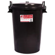 Black recycled plastic red gorilla tubtrug multibin with secure clip lid and side handles for easy carrying