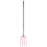 Red Gorilla Tubular Manure Fork 4 Prong 48" Long Shaft Red Mucking Out Barnstaple Equestrian Supplies