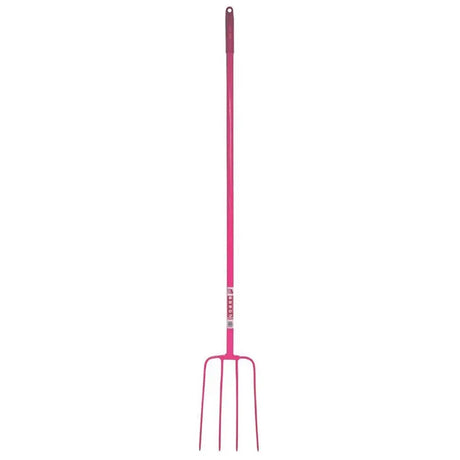 Red Gorilla Tubular Manure Fork 4 Prong 48" Long Shaft Red Mucking Out Barnstaple Equestrian Supplies