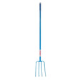 Red Gorilla Tubular Manure Fork 4 Prong Long Shaft Forks