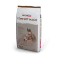 A 15kg bag of connollys red mills comfort mash horse feed with 800iu kg vitamin in white and brown packaging