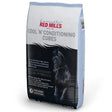 Red mills cool n conditioning cubes 20 kg cereal grain free horse feed in black and light blue bag with dark horse image