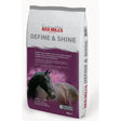 An 18kg bag of red mills define & shine horse feed with omega-3 oils designed for horses requiring extra shine and health