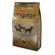 Brown bag of red mills engage chicken 15 kg premium dog food with dog silhouettes for highly active working dogs