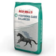 Green and white bag of red mills performa care bal 30 horse feed with 30 percent lllp 20kg packaging