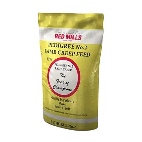 Yellow red mills sheep pedigree no2 lamb creep feed 25 kg bag with mineral vitamin premix for pedigree sheep breeders