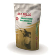 Red mills sweetfeed racehorse mix 25 kg pouch in silver and gold with horse illustration for fussy eaters muesli diet