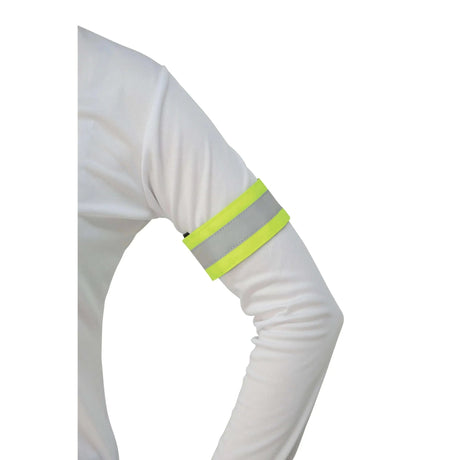 Reflector Arm/Leg Wraps by Hy Equestrian Hi-Vis Yellow One Size Barnstaple Equestrian Supplies
