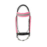 Reflector Bridle Bands by Hy Equestrian Bridle Accessories Pink One Size Barnstaple Equestrian Supplies