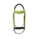Reflector Bridle Bands by Hy Equestrian Bridle Accessories Yellow One Size Barnstaple Equestrian Supplies