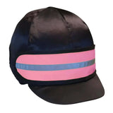 Reflector Elasticated Hat Band by Hy Equestrian Pink One Size Hi-Vis Barnstaple Equestrian Supplies