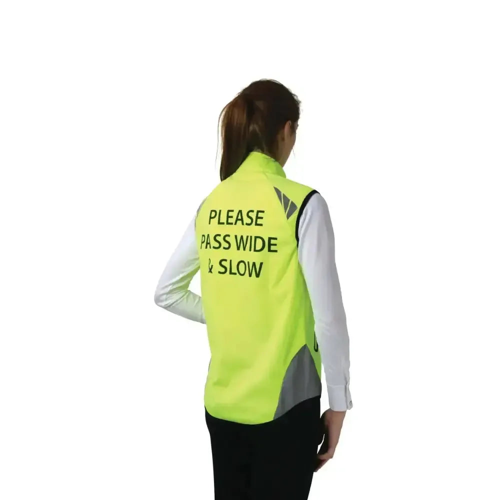 Reflector Gilet by Hy Equestrian Yellow 4-6 Years Gilets & Bodywarmers