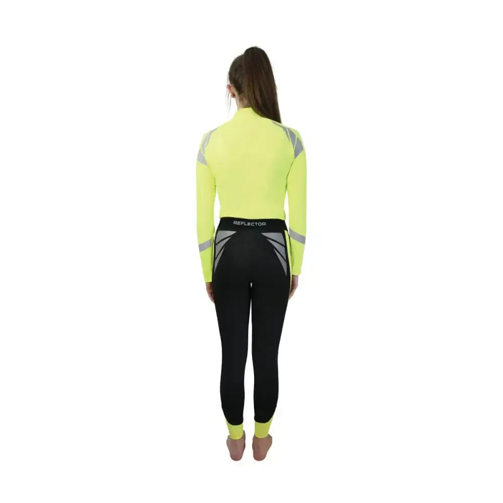 Reflector Riding Tights by Hy Equestrian Pink X Small Riding Tights