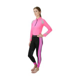 Reflector Riding Tights by Hy Equestrian Pink X Small Riding Tights