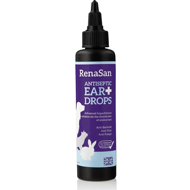 RenaSan Antiseptic Ear Drops 100ml Veterinary Barnstaple Equestrian Supplies