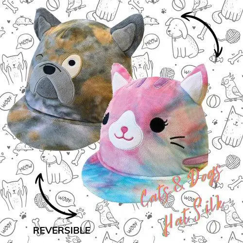 Reversible Cats & Dogs Novelty Hat Silk Equetech Hat Covers Novelty Riding Hat Covers Barnstaple Equestrian Supplies