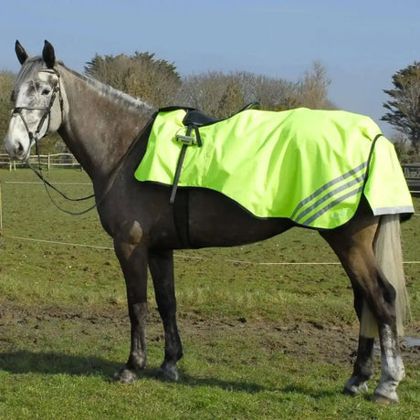 Rhinegold 3/4 Length Cutaway Design Waterproof Ride Bright Yellow Cob Exercise Sheets Barnstaple Equestrian Supplies