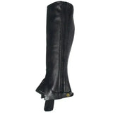 Rhinegold Adult Leather Gaiters Black Large Chaps & Gaiters
