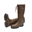 Tall brown leather Rhinegold Beaumont Country Boots with laces and rugged soles